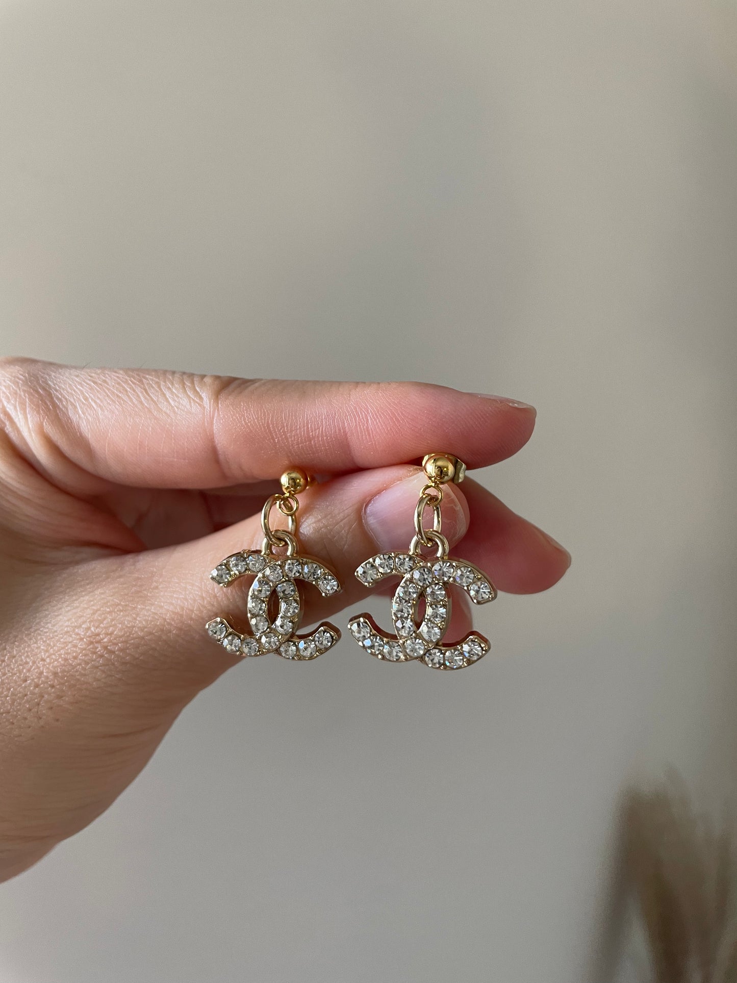 Repurposed Authentic Designer Zipper Pull Gold Plated Drop Earrings