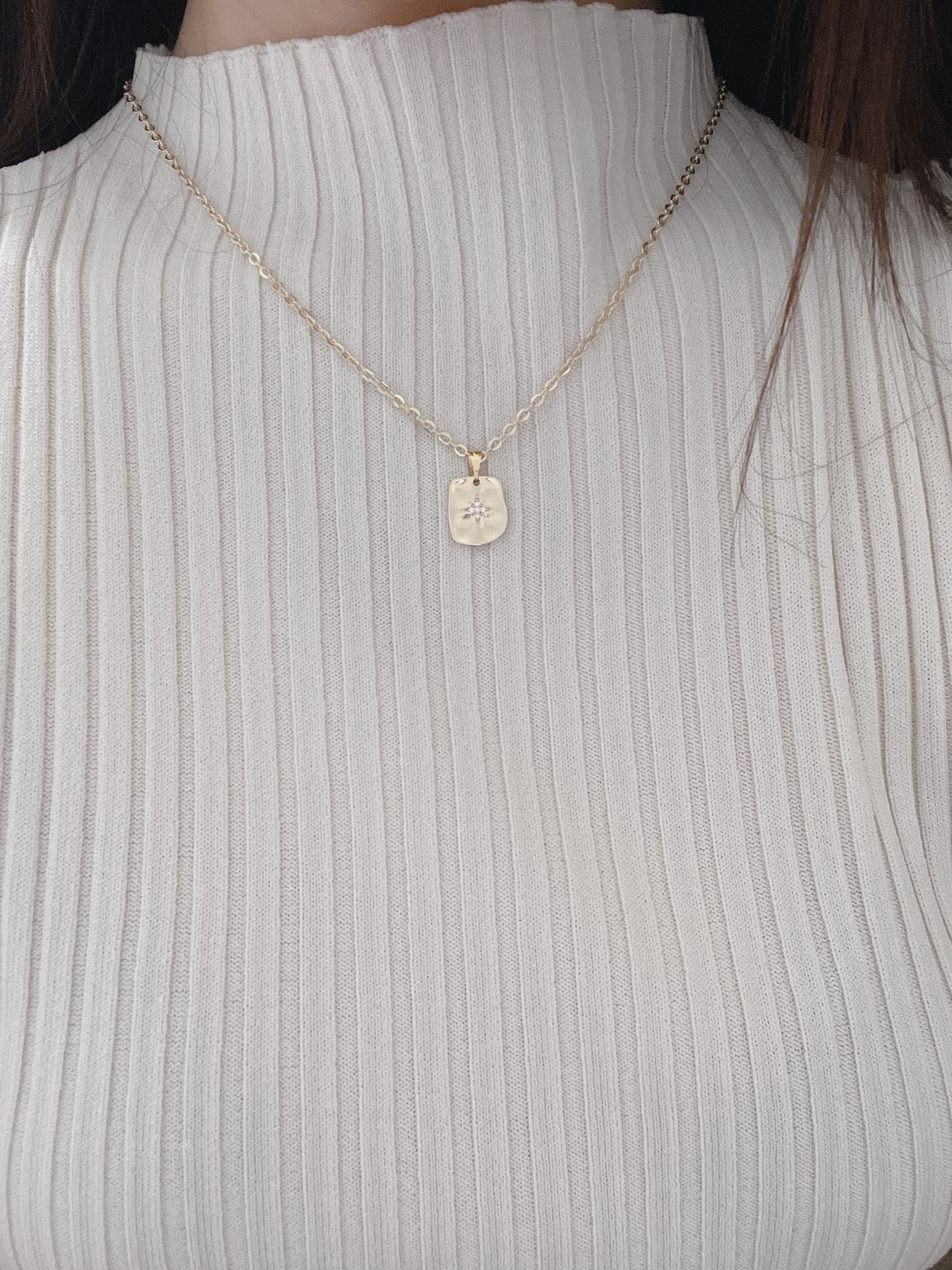 Never Lost Necklace, Celestial Gold Plated Necklace