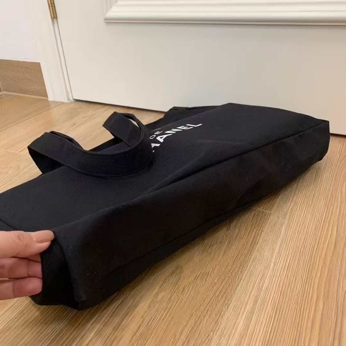 Chanel VIP Gift Canvas Tote Bag No1 Black Tote Bag Shopping Bag