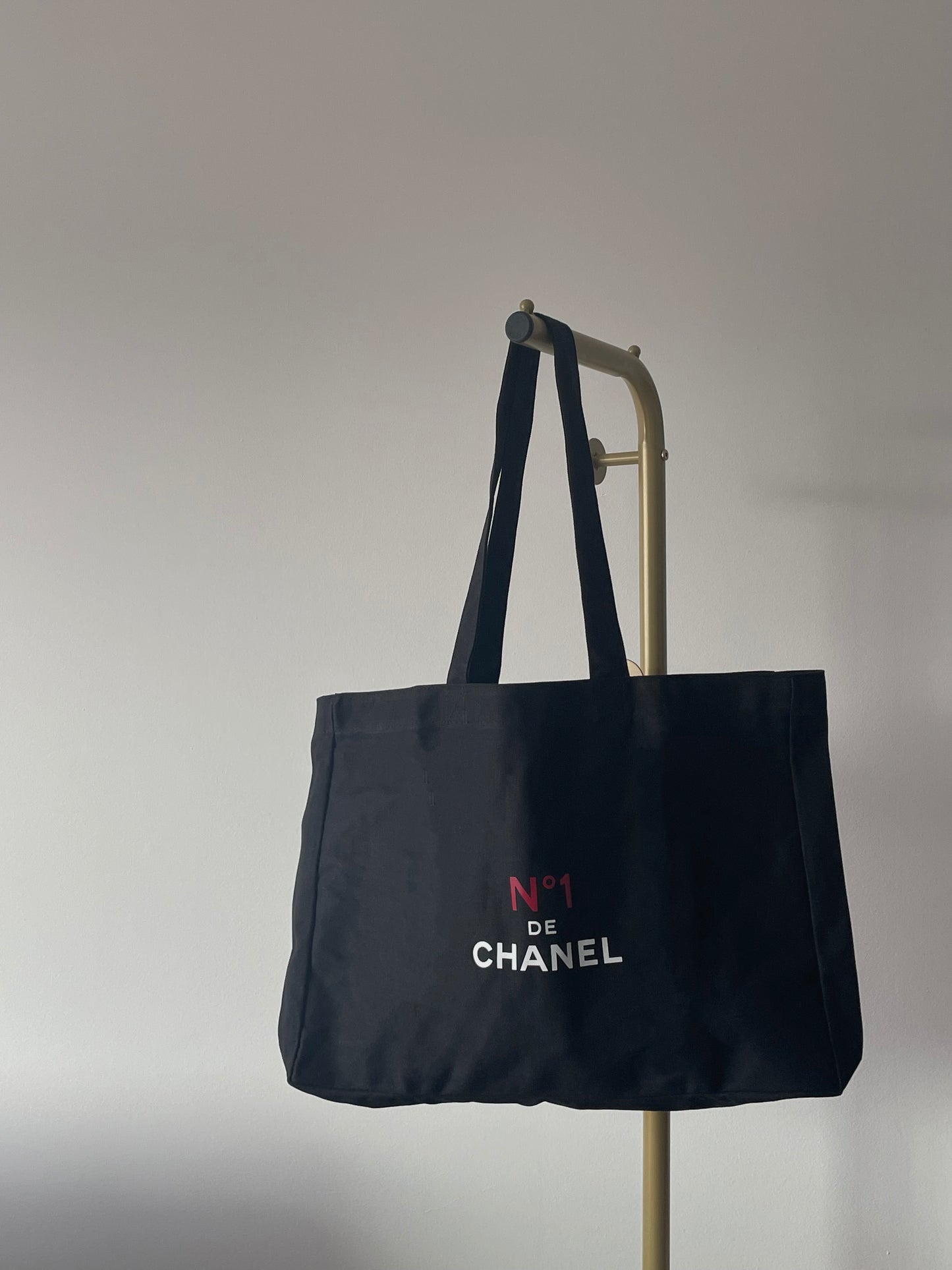 Chanel VIP Gift Canvas Tote Bag No1 Black Tote Bag Shopping Bag