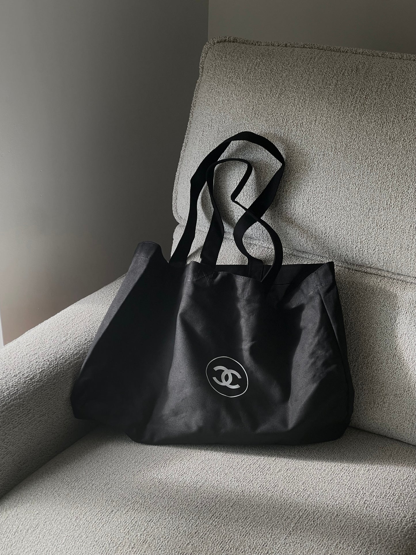 Chanel VIP Gift Canvas Tote Bag No1 Black Tote Bag Shopping Bag