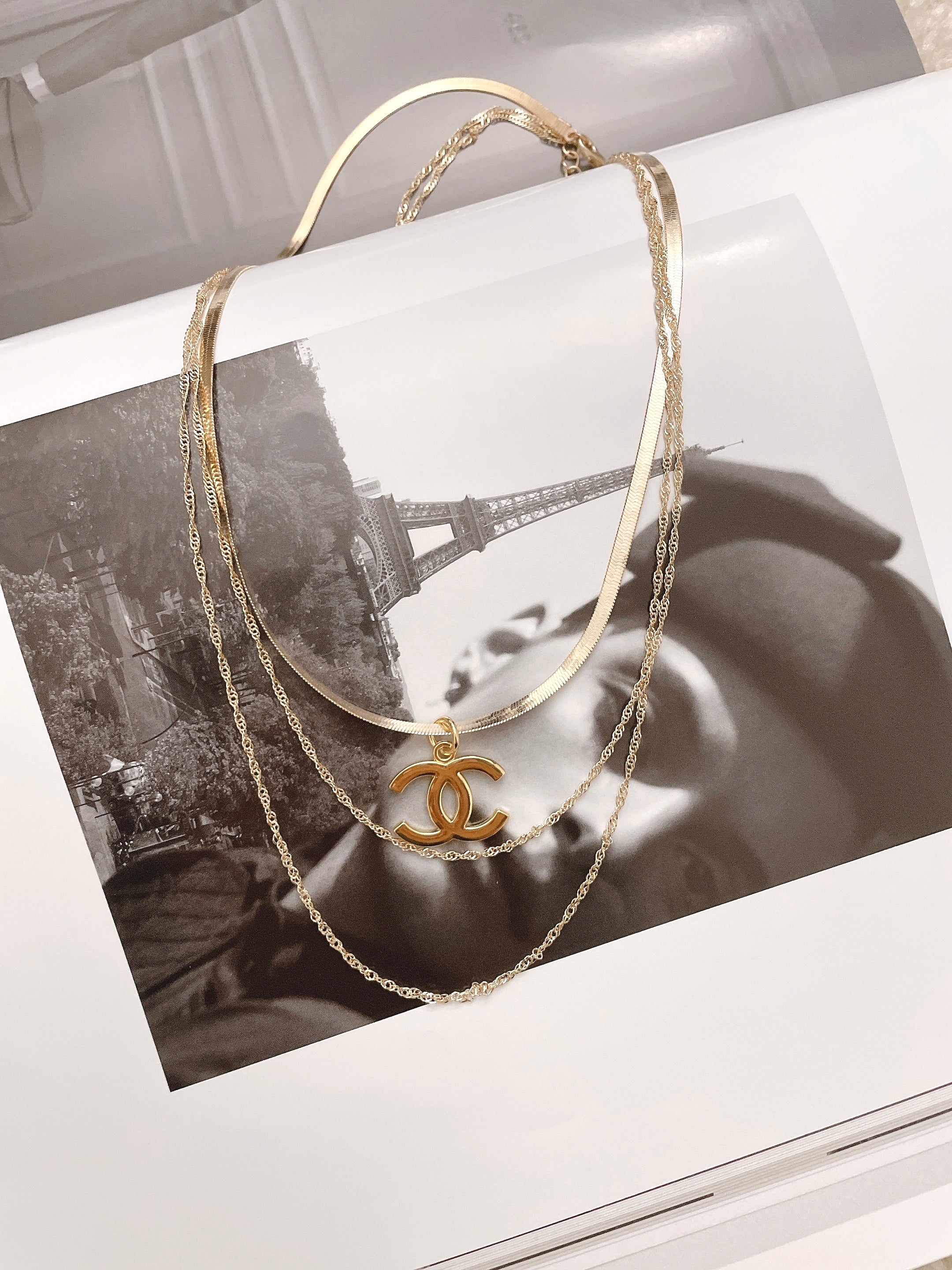 Repurposed Chanel classic Necklace - Dreamized