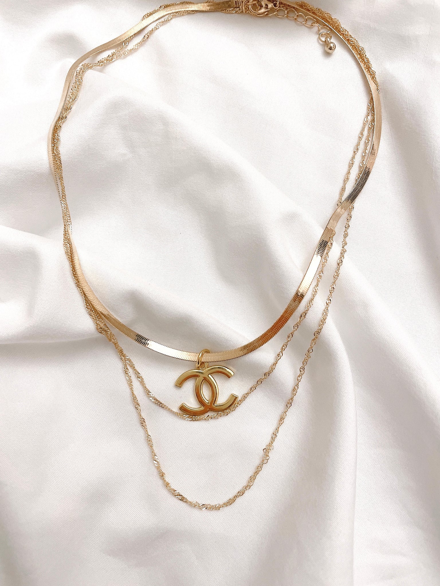 Repurposed Louis Vuitton Zipper Pull Necklace